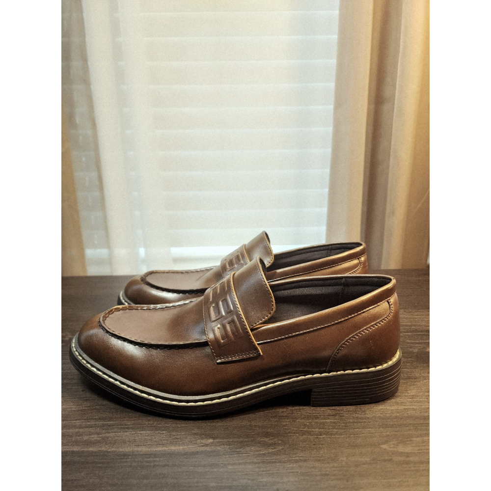 Guess MEN Tranton Moc Toe Slip On Penny Loafers Moccasins Shoes 8 M Brown - Picture 7 of 11
